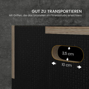 Sprungbox Plyo Box robust für Fitness bis 120kg schwarz