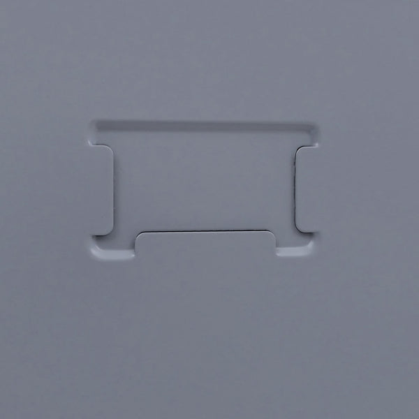 Stahlschrank mit Kleiderstange & Schliessfach, grau, 90x38x45cm