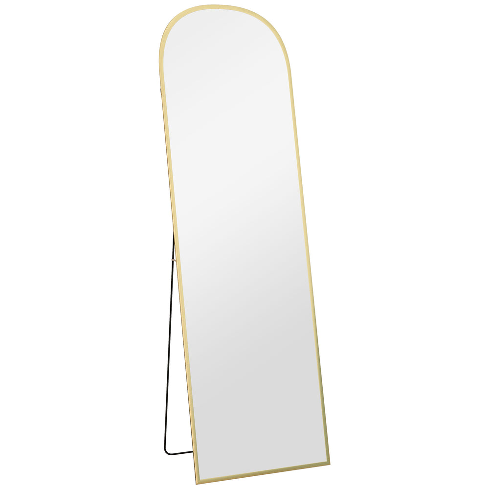 Standspiegel Ganzkörperspiegel gross modern goldfarben