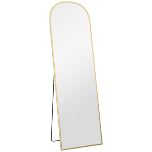 Standspiegel Ganzkörperspiegel gross modern goldfarben