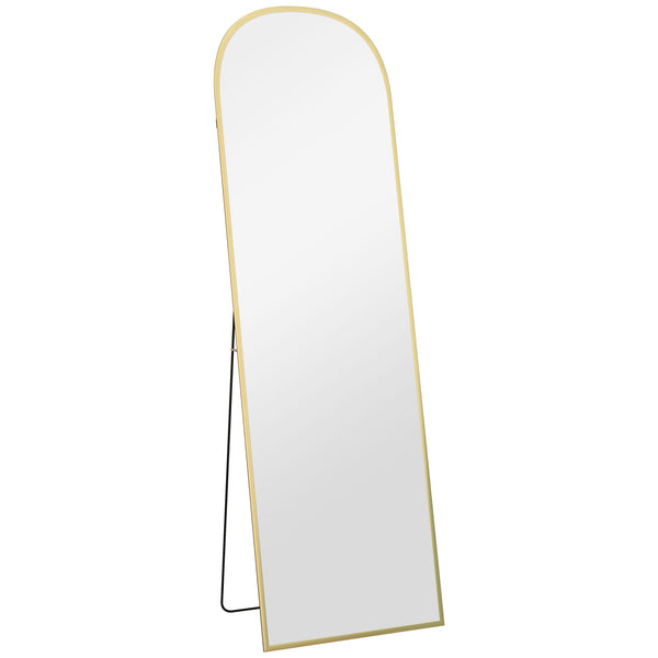Standspiegel Ganzkörperspiegel gross modern goldfarben