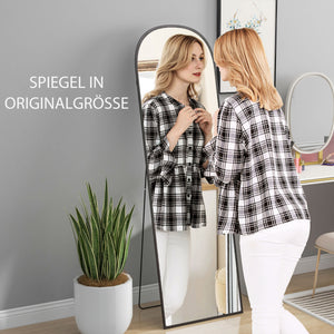 Standspiegel Ganzkörperspiegel gross modern schwarz