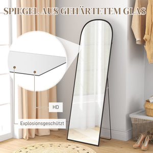Standspiegel Ganzkörperspiegel gross modern schwarz