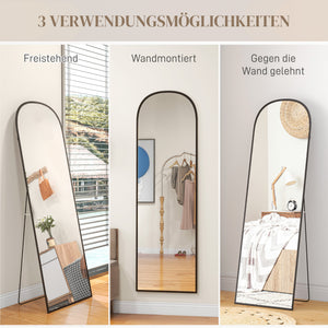 Standspiegel Ganzkörperspiegel gross modern schwarz
