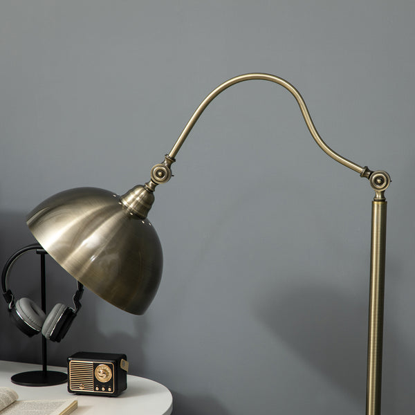 Stehleuchte vintage verstellbar messing look bronze