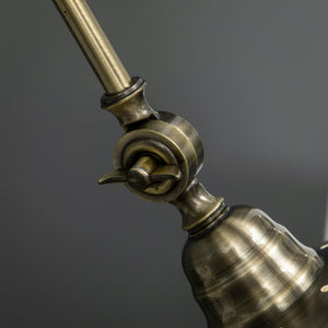 Stehleuchte vintage verstellbar messing look bronze