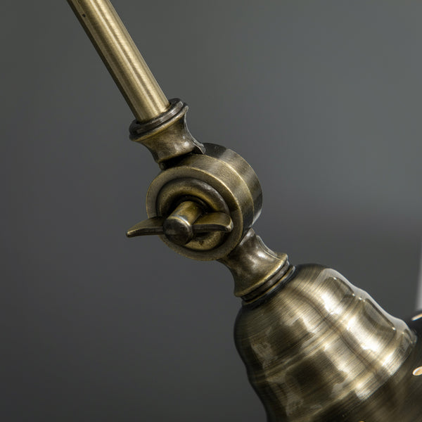 Stehleuchte vintage verstellbar messing look bronze