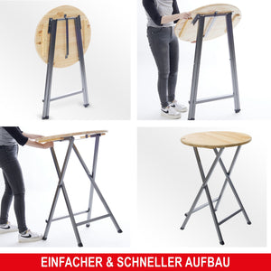 Stehtisch 110xØ78cm Massive Tischplatte
