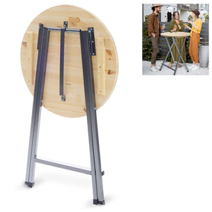 Stehtisch 110xØ78cm Massive Tischplatte