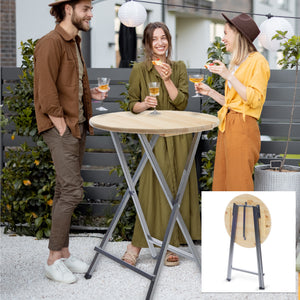Stehtisch 110xØ78cm Massive Tischplatte