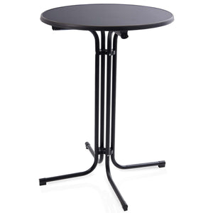 Stehtisch Bistrotisch 110cm x Ø80cm mit Tischhusse Schwarz