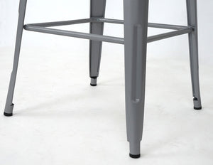 Stehtisch Bistrotisch Bartisch Metall Industriedesign 105x60x60cm grau