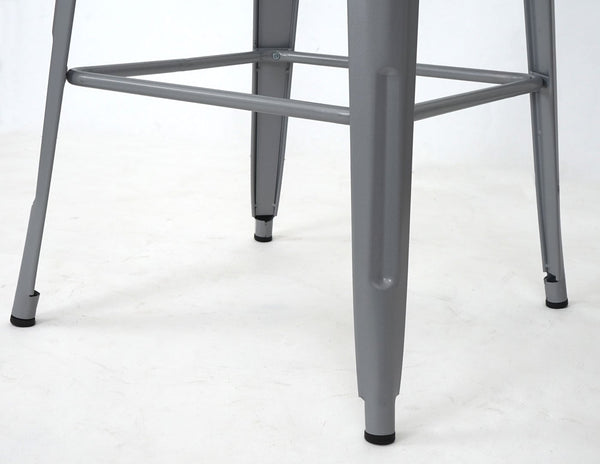 Stehtisch Bistrotisch Bartisch Metall Industriedesign 105x60x60cm grau