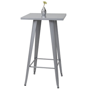 Stehtisch Bistrotisch Bartisch Metall Industriedesign 105x60x60cm grau