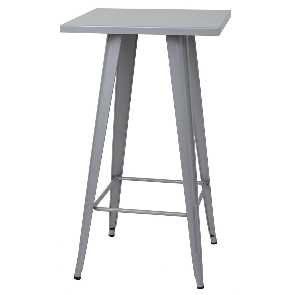 Stehtisch Bistrotisch Bartisch Metall Industriedesign 105x60x60cm grau