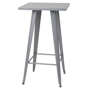 Stehtisch Bistrotisch Bartisch Metall Industriedesign 105x60x60cm grau