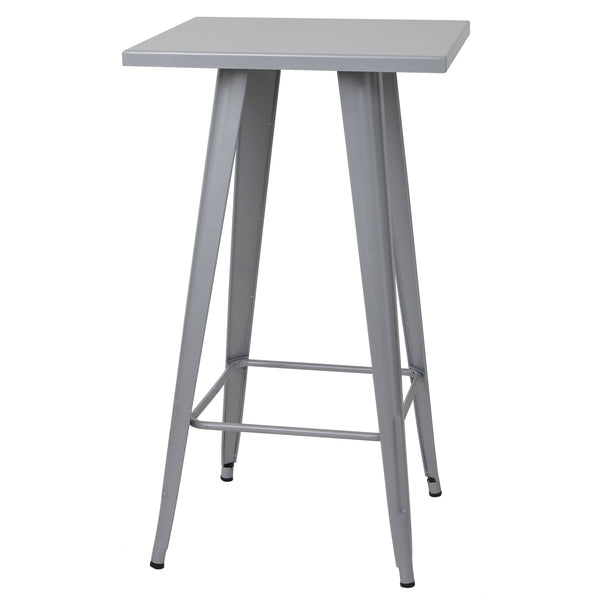 Stehtisch Bistrotisch Bartisch Metall Industriedesign 105x60x60cm grau