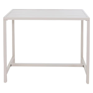 Stehtisch Gartentisch Bartisch Outdoor Metall 105x130x65cm creme