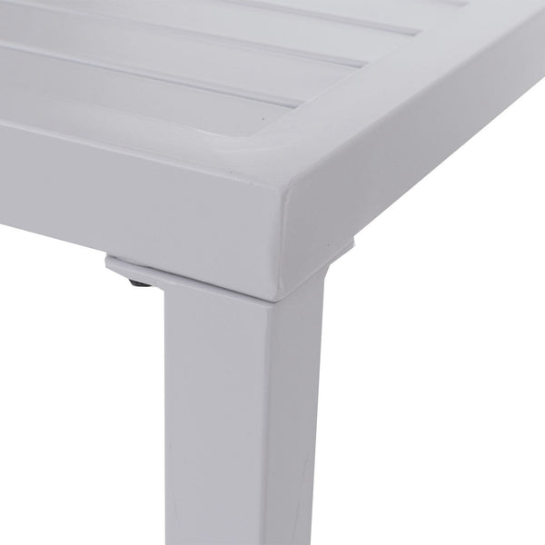 Stehtisch Gartentisch Bartisch Outdoor Metall 105x130x65cm hellgrau