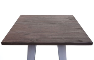 Stehtisch mit Holz-Tischplatte Bistrotisch Bartisch 107x60x60cm grau