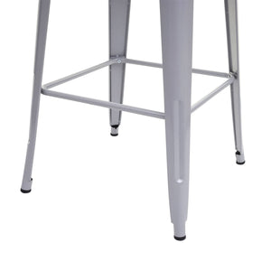 Stehtisch mit Holz-Tischplatte Bistrotisch Bartisch 107x60x60cm grau