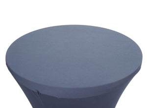 Stehtischhusse Tischhusse Stretch Bezug Ø60cm anthrazit-grau