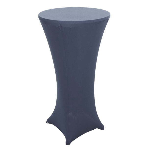 Stehtischhusse Tischhusse Stretch Bezug Ø60cm anthrazit-grau