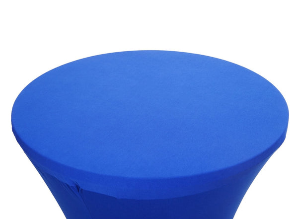 Stehtischhusse Tischhusse Stretch Bezug Ø60cm blau