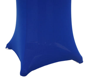 Stehtischhusse Tischhusse Stretch Bezug Ø60cm blau
