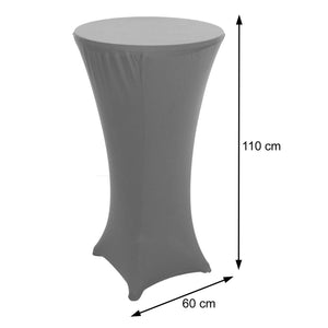 Stehtischhusse Tischhusse Stretch Bezug Ø60cm blau