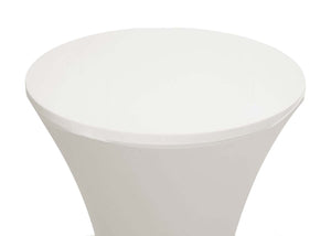 Stehtischhusse Tischhusse Stretch Bezug Ø60cm creme-beige