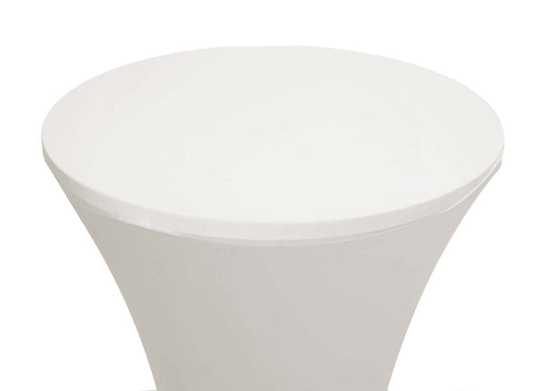 Stehtischhusse Tischhusse Stretch Bezug Ø60cm creme-beige
