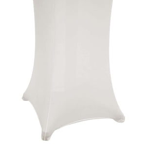 Stehtischhusse Tischhusse Stretch Bezug Ø60cm creme-beige