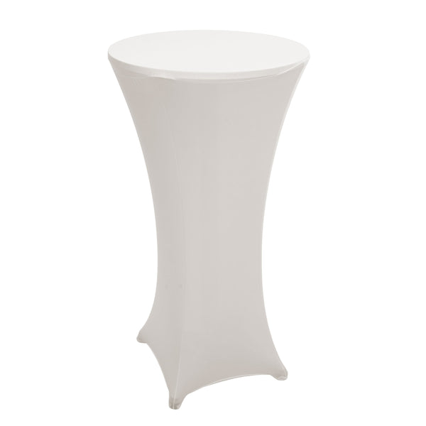 Stehtischhusse Tischhusse Stretch Bezug Ø60cm creme-beige