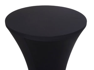 Stehtischhusse Tischhusse Stretch Bezug Ø60cm schwarz