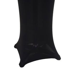 Stehtischhusse Tischhusse Stretch Bezug Ø60cm schwarz