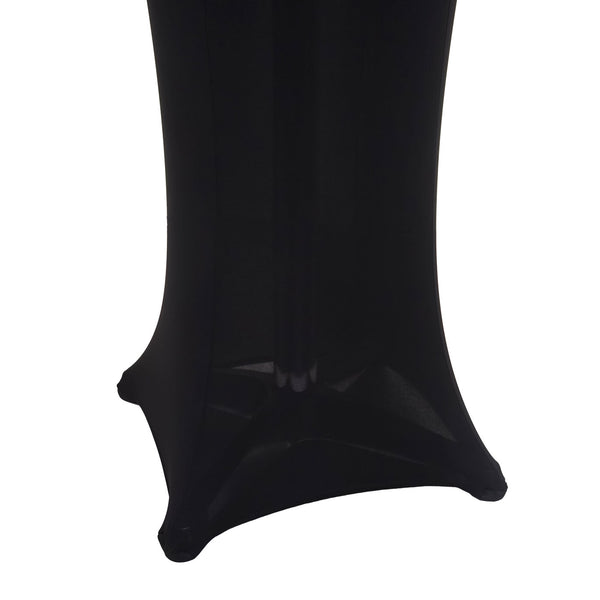 Stehtischhusse Tischhusse Stretch Bezug Ø60cm schwarz