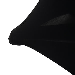 Stehtischhusse Tischhusse Stretch Bezug Ø60cm schwarz
