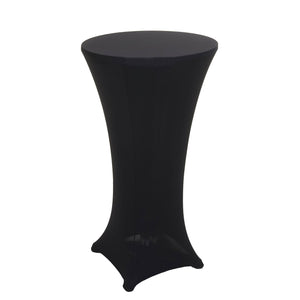 Stehtischhusse Tischhusse Stretch Bezug Ø60cm schwarz