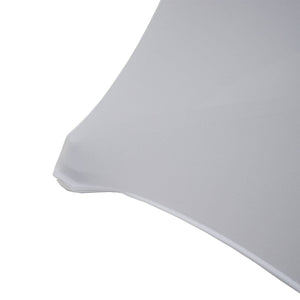 Stehtischhusse Tischhusse Stretch Bezug Ø60cm weiss