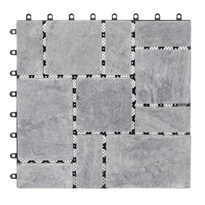 Steinfliese 1m2 JAM-K70 Gartenfliese Naturstein 11x je 30x30cm