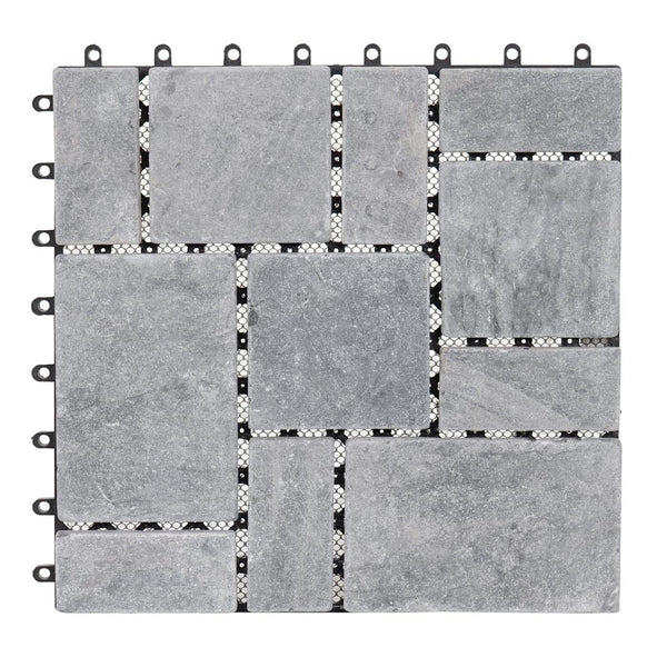 Steinfliese 1m2 JAM-K70 Gartenfliese Naturstein 11x je 30x30cm