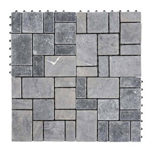 Steinfliese 1m2 JAM-K70 Gartenfliese Naturstein 11x je 30x30cm