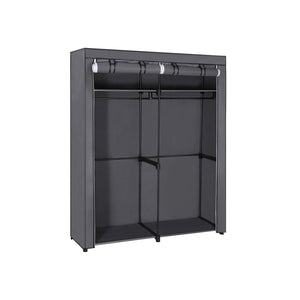 Stoff-Kleiderschrank Grau