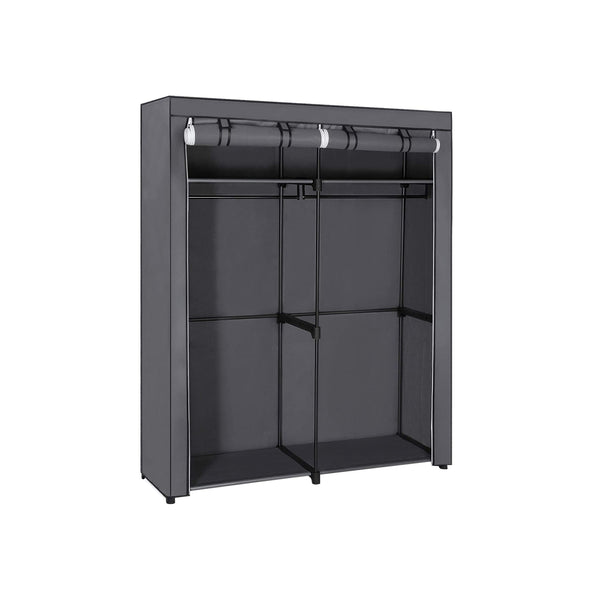 Stoff-Kleiderschrank Grau