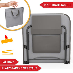 Strandliege Faltbar tragbar 165x49cm 5-fach verstellbar
