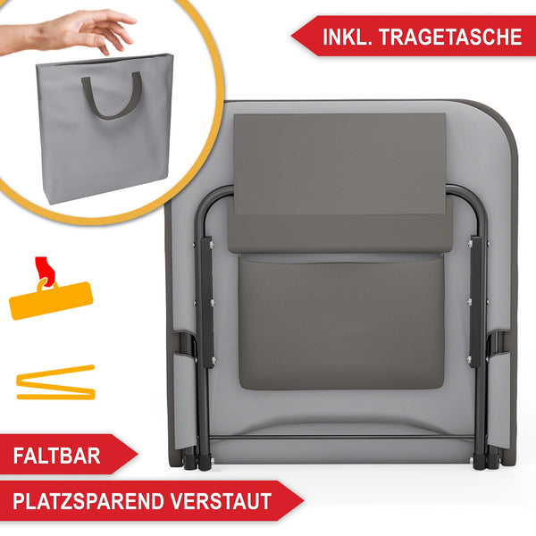 Strandliege Faltbar tragbar 165x49cm 5-fach verstellbar