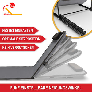 Strandliege Faltbar tragbar 165x49cm 5-fach verstellbar
