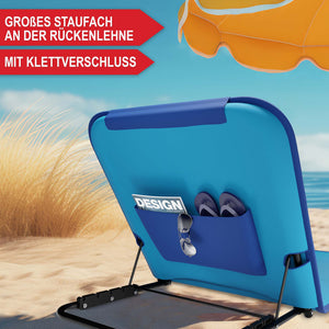 Strandliege Faltbar tragbar 165x49cm 5-fach verstellbar