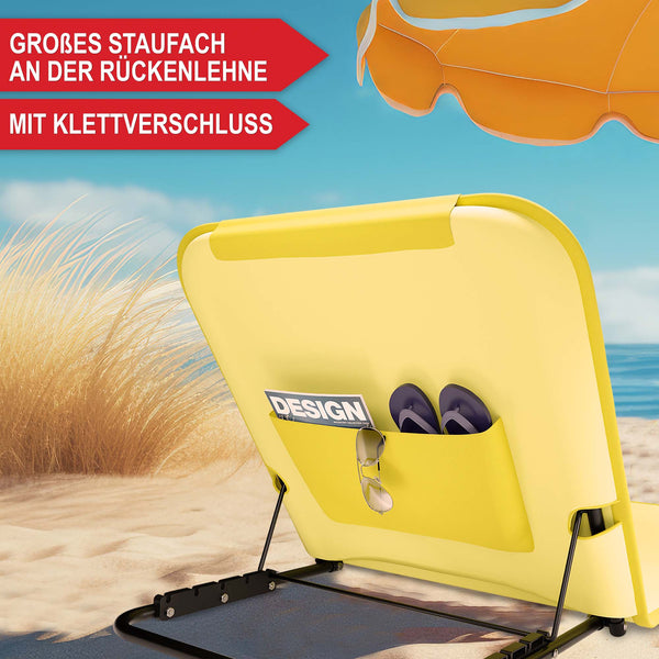 Strandliege Faltbar tragbar 165x49cm 5-fach verstellbar